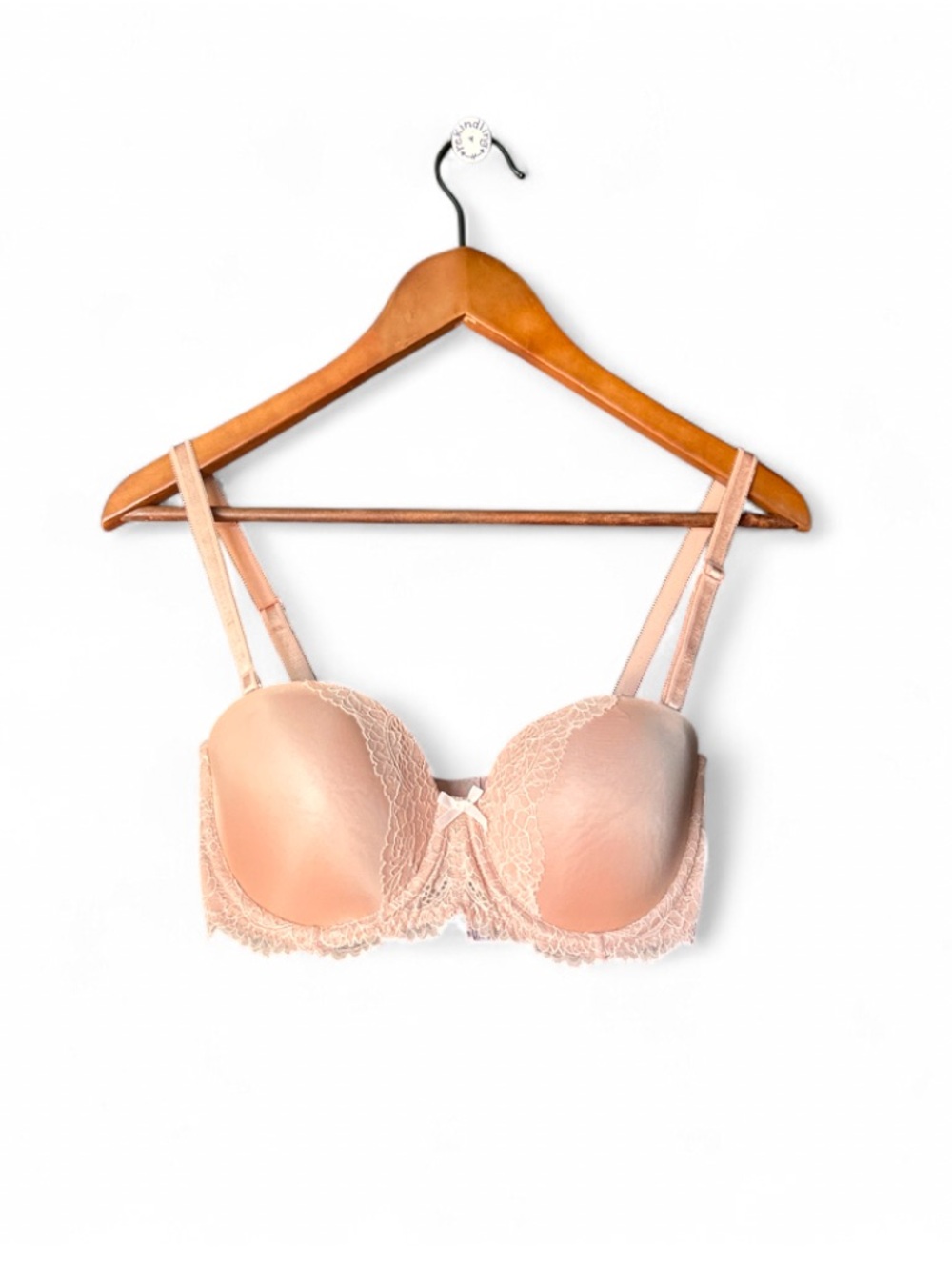 Victoria’s Secret Nude Lace-Trim Push-Up Bra in Blush - Women's Supportive Bra